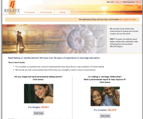 relate-institute.com: Home - The RELATE Institute
Strengthening dating and marriage relationships one couple at a time.