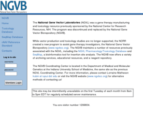 ngvl.org: NGVB: National Gene Vector Biorepository
