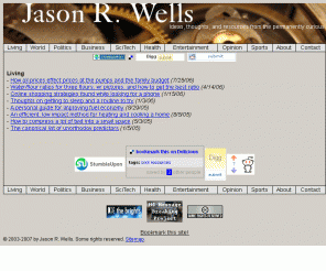 wellsj.com: Living - Jason R. Wells
Living articles from Jason R. Wells.