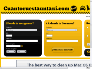 cuantocuestauntaxi.es: Calcular trayecto en Taxi en el rea Metropolitana de Barcelona
Calcula un trayecto dentro del rea metropolitana de Barcelona y solicita el taxi. Servicio de clculo aproximado y solicitud de servicios de taxi en Barcelona.