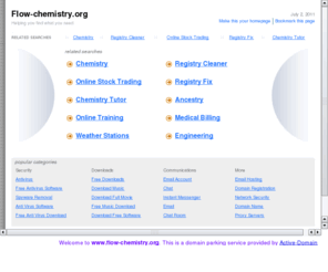 flow-chemistry.org: Welcome to flow-chemistry.org - Parking Service By Active-Domain.com
This is a parking page for - flow-chemistry.org