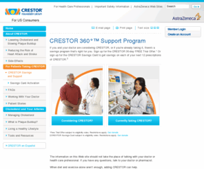 savewithcrestor360.com: CRESTOR Savings and Support | CRESTOR® (rosuvastatin calcium)
Get information on money-saving offers and support for CRESTOR, including the 30-day Free Trial Offer and CRESTOR Savings Card.