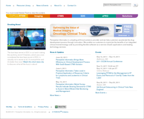 clinphone.net: Industry-leading eClinical solutions | Perceptive Informatics
Perceptive Informatics offers industry-leading eClinical solutions including RTSM, medical imaging, EDC, CTMS, ePRO and integration services