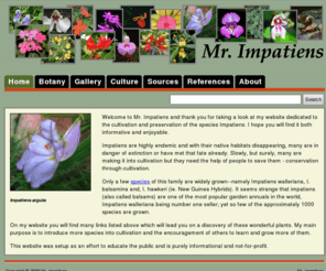 mrimpatiens.com: Mr Impatiens - Home Page
Mr Impatiens is a non-profit information site for Impatiens.