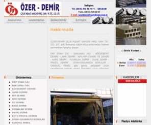 ozerdemir.com: ::zer Demir:: zer Demir elik Ticaret Ve Sanayi...
