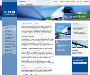 adblueshop.com: AdBlue by BASF - ein hochreines Reduktionsmittel zur
         Entstickung der Abgase. - BASF - Anorganika
AdBlue by BASF ist ein hochreines Reduktionsmittel zur Entstickung der Abgase von schweren Nutzfahrzeugen. Dank AdBlue by BASF erreichen diese die EURO 4 und die EURO 5 Norm.