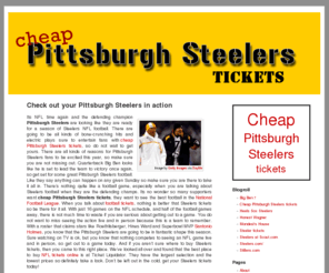 cheappittsburghsteelerstickets.com: Cheap Pittsburgh Steelers tickets
