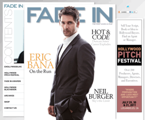 fadeinonline.com: fadeinonline
Fadeinonline;, Fadeinmag;, - everything entertainment - the publication that chronicles life in the entertainment industry; featuring events, contests, articles, and products for actors, filmmakers, directors, screenwriters, producers, executives and agents