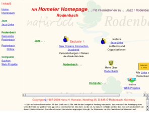 homeier.info: HHHomeier, Homepage
Private Homepage mit Jazz- und Musical- und Computer-Informationen