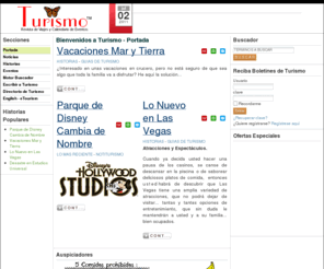 nutriexpo.com: Turismo.com - Revista de Viajes - Portada
Travel Magazine and Calendar of Events. Revista de Viajes y Calendario de Eventos., Disney-MGM ahora se llama Disney's Hollywood Studios., Vacaciones para toda la familia, en crucero, en combinación con hoteles en Orlando, Florida, USA.