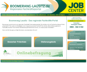 boomerang-lausitz.de: BOOMERANG-LAUSITZ.de - Regionales Fachkräfteportal
