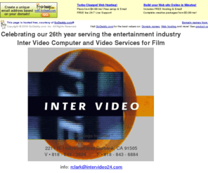 hdwireless.info: Inter Video Computer and Video Playback Services
Since 1981 Inter Video provides computer and video playback services for the entertainment industry as well as prop rental and technical services. We have over 7000+ sq ft of warehouse space and Hi-Def Edite suite. Call 818-843-3624.