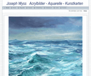 josephwyss.ch: [www.josephwyss.ch] - Home
[Joseph Wyss  Acrylbilder Aquarelle Watercolours Acrylics FineArt Print Fishing Art Fish Art Kunstkarten Weihnachtskarten]