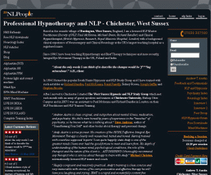 23nlpeople.com: Professional Hypnotherapy and NLP - Chichester, West Sussex
Andrew T. Austin, Author, International Trainer and Therapist.  For NLP and Clinical Hypnosis, Core Transformation, Certified I.E.M.T Training and Alphastim Supply.
