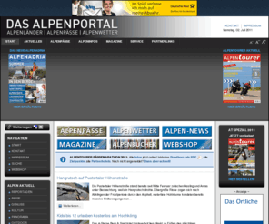 alpenjournal.de: DAS ALPENPORTAL | Neues aus den Alpenländern
Das Alpen-Portal: Alpine Themen wie Alpen-Wetter, Alpen-News, Alpen-Touren, Alpen-Pässe, Alpen-Routen, Alpen-Hotels, Alpen-Links und weitere aktuelle Infos zum Alpenraum.