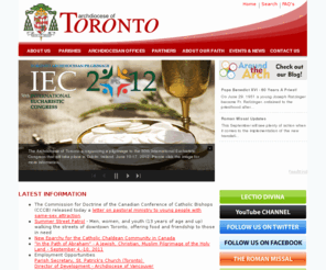 archtoronto.org: Archdiocese of Toronto - Home Page
Welcome to the Archdiocese of Toronto