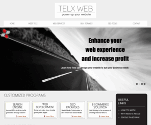 telxweb.com: Affordable SEO Services, SEO Package, Web Development Company Miami, Florida.
Affordable SEO and web development services for improving your websites ranking on top search engines. We offer affordable SEO packages that not only suit your budget but also give you excellent results for improving your business.