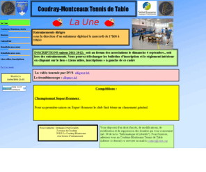 cmtt.org: Coudray Montceaux Tennis de Table (CMTT)
Coudray Montceaux tennis de table