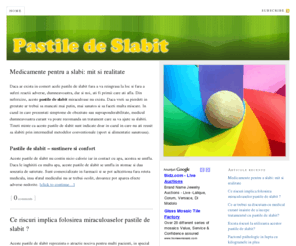 pastiledeslabit.com: Pastile de slabit — Slabeste rapid si fara efort!
Slabeste rapid si fara efort!