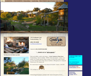 fredericksburg-lodging-texas.com: Fredericksburg Lodging and Accommodation - Romantic Getaway - Lodges, guest houses and cabins minutes to mainstreet Fredericksburg Texas. Also perfect for Honeymooners
Fredericksburg Lodging - Romantic Getaway - Lodges, guest houses and log cabins minutes to mainstreet Fredericksburg Texas. Also perfect for Honeymooners