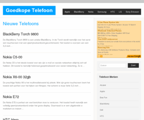 goedkope-telefoon.com: Overzicht nieuwe goedkope telefoons | Goedkope Telefoon
Goedkope-Telefoon.com: Lees meer informatie over het vinden van goedkope telefoons.