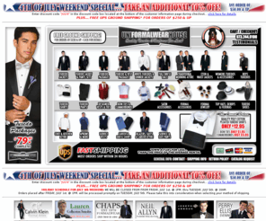 neilallyntuxedos.com: Tuxedos, formalwear and uniforms at discount prices by Uniformalwearhouse
The ultimate tuxedo and uniform site. Featuring a vast selection of
quality tuxedos, formalwear and uniforms at incredibly low wholesale prices