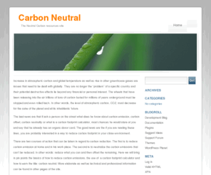 neutral-carbon.com: Neutral Carbon | Carbon offset | Carbon Credit
Calculating carbon footprint, buying carbon credits and carbon offsets. All you need to do to become carbon neutral.