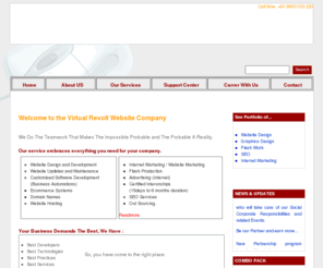 virtualrevolt.com: Virtual Revolt Softwares
virtual revolt offer a variety of SEO services to meet the needs of small and large companies. Each package can be tailored to meet your needs. If you have any questions or would like a custom quote please contact us and one of our staff members will be happy to be of help.