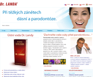 drlanda.cz: Dr. Landa - | Zastavuje parodontózu a zánět dásní
ústní voda Dr.Landy vykazuje výrazně lepší účinky v léčbě  paradentózy a zánětu dásní než ostatní...