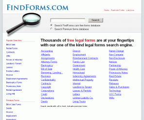 findforms.com: Free Legal Forms, Legal Forms, Letters, Form, Agreement, Lease, Contract | FindForms.com 
