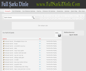 fullsarkidinle.com: Full Şarkı Dinle Müzik Dinle Mp3 indir Türkü Dinle bedava ücretsiz şarkılar
Full Şarkı Dinle Müzik Dinle Mp3 indir Türkü Dinle bedava ücretsiz şarkılar klip izle dinleme