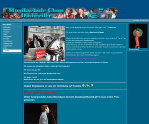 musikschule-chun.de: Musikschule Chun - Dudweiler Spass an der Musik
Homepage von Musikschule Chun - Musik, Musikschule Chun befinden sich im Herz von Saarbrücken Dudweiler