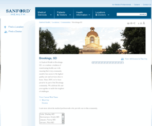 sanfordbrookings.com: Brookings,SD
Sanford Health in Brookings, SD has been providing care in the community since 2005. 