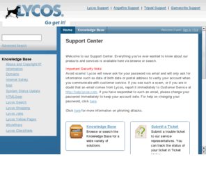 roonti.com: Knowledgebase - Lycos.com Helpdesk
Knowledgebase Articles