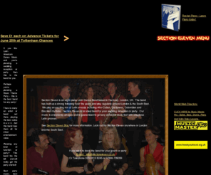 sectioneleven.co.uk: Section Eleven - Latin Dance Band
Latin Dance Band, ideal for weddings, parties, or any occasion