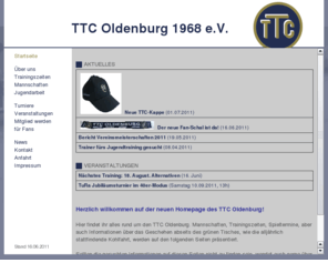ttc-oldenburg.com: TTC-Oldenburg
TTC Oldenburg - Oldenburgs einiziger reiner Tischtennis-Verein