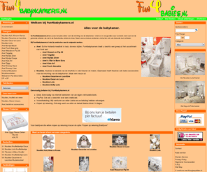 fun4babykamers.nl: - Fun4babykamers - Alles voor de babykamer en kinderkamer.
 Fun4babykamers - de leukste en grootste online winkel met exclusieve accessoires voor de babykamer en nog veel meer speelgoed. I'm Toys, Lilliputiens, Lamaze, Tuctuc, Titoutam, noukies