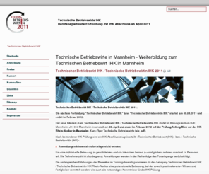 technische-betriebswirte-ihk.de: Technische Betriebswirte in Mannheim - Weiterbildung zum Technischen Betriebswirt IHK in Mannheim
Technische Betriebswirte IHK in Mannheim: Intensivkurs Technische Betriebswirte IHK in Mannheim - Weiterbildung zum Technischen Betriebswirt / Technische Betriebswirtin IHK