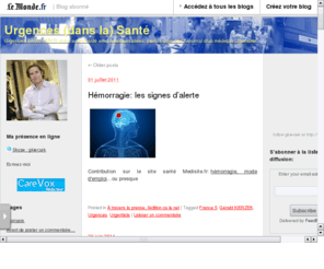 docadom.net: Urgences (dans la) Sant
Urgences, Urgentiste, SAMU, SMUR,
