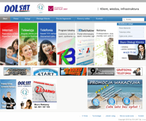 dolsat.pl: DOLSAT Sp. z o.o. - Start
DOLSAT Sp. z o.o. - lider rynku medialnego