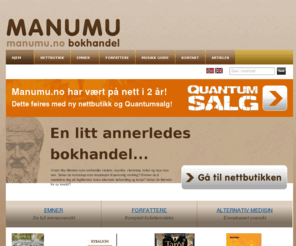 manumu.com: MANUMU.NO - Nettbokhandel for alternativ litteratur,  bøker, musikk, film -  FRI FRAKT   - Alternativ bokhandel Trondheim
