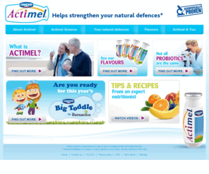 actimel.ie: Actimel - Helps strengthen your natural defences
The official website for Danone Actimel Ireland. Learn more about the drinking yogurt, see the entire product range and find answers to your questions on probiotics