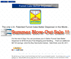 funnelcakedispenser.com: Funnel Cake Batter Dispenser - Funnel Cake Mix Dispenser
increase your profits 200% with a Funnel Cake Batter Dispenser.