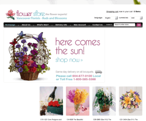 helenesflowers.com: Vancouver Florist, Vancouver, BC, Canada - Order & Send
Flowers Online
Buds & Blossoms - your Vancouver florist in Vancouver, BC (British Columbia), Canada. Deliveries Around Town and Around the World. To order call toll free in the U.S. and Canada: 1-800-668-2837.