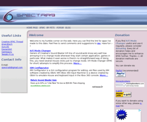 spectra9.com: Spectra9's Home
X-Fi, X-Fi Mode Changer, XFMC, Spectra9, Budyanto Nurhalim, Creative, Soundblaster, Xbox 360, XIM, XIMConfig, Xbox 360 Input Machine