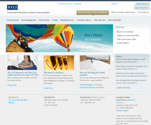 evlinet.net: Private clients and Companies - Evli Pankki Oyj
