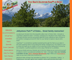 gocampingjellystoneparks.com: Estes Park, CO Campground & RV Park - Welcome to Yogi Bear's Jellystone Park™ of Estes
Estes Park, CO offers a Campground and RV Park that is fun for the whole family. Yogi Bear's Jellystone Park of Estes offers campsites and cabins with views of the Rockies and Roosevelt National Forest.