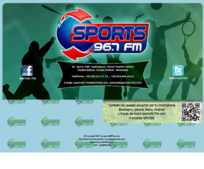 sports967fm.com: Sports 96.7 FM - Ciudad Bolívar, estado Bolívar
Página Oficial de Sports 96.7 FM. Emisora deportiva de Ciudad Bolívar, Venezuela. La mejor información, los mejores programas y las mejores transmisiones a nivel nacional e internacional.