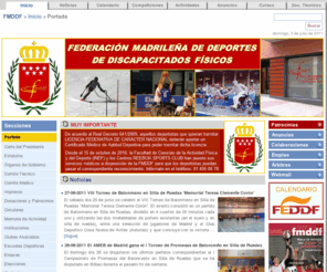 fmdmf.org: FMDDF >  Federación Madrileña Deportes Discapacitados Físicos
Federación Madrileña Deportes Discapacitados Físicos