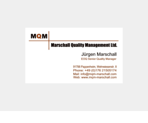 mqm-marschall.com: MQM - Marschall Quality Management Ltd.
MQM - Marschall Quality Management Ltd.